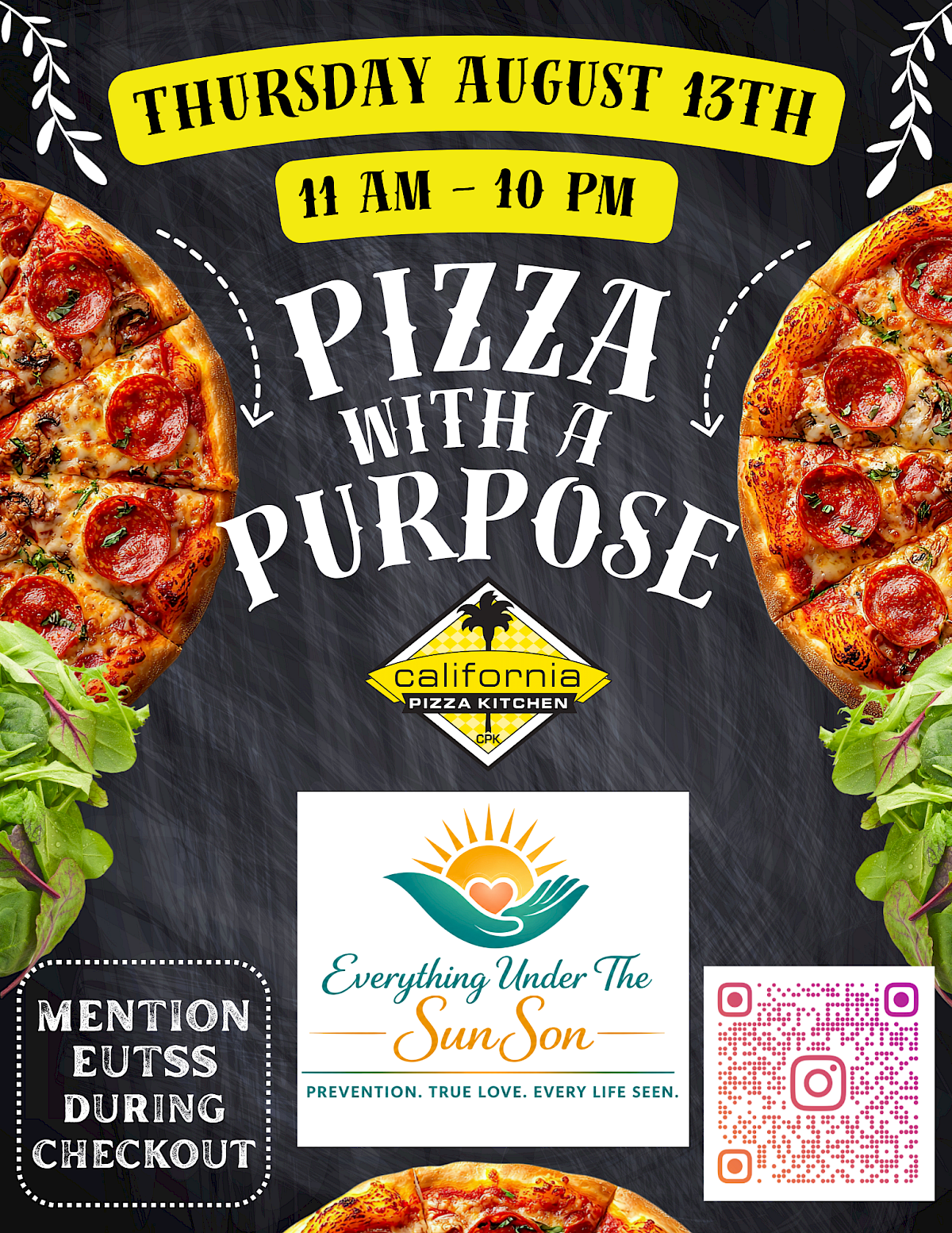 Pizza With A Purpose - Supporting EUTSS