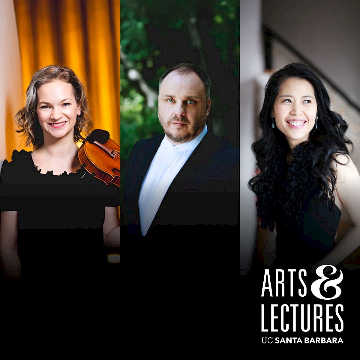 Hilary Hahn, Matthias Goerne, and Gloria Chien