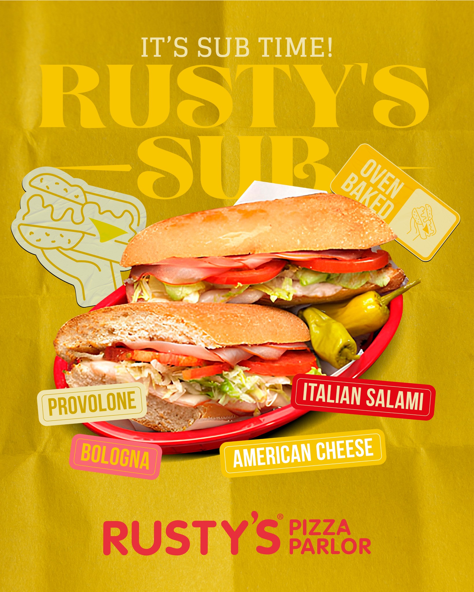 Rusty's Delivers to the Beach Ad