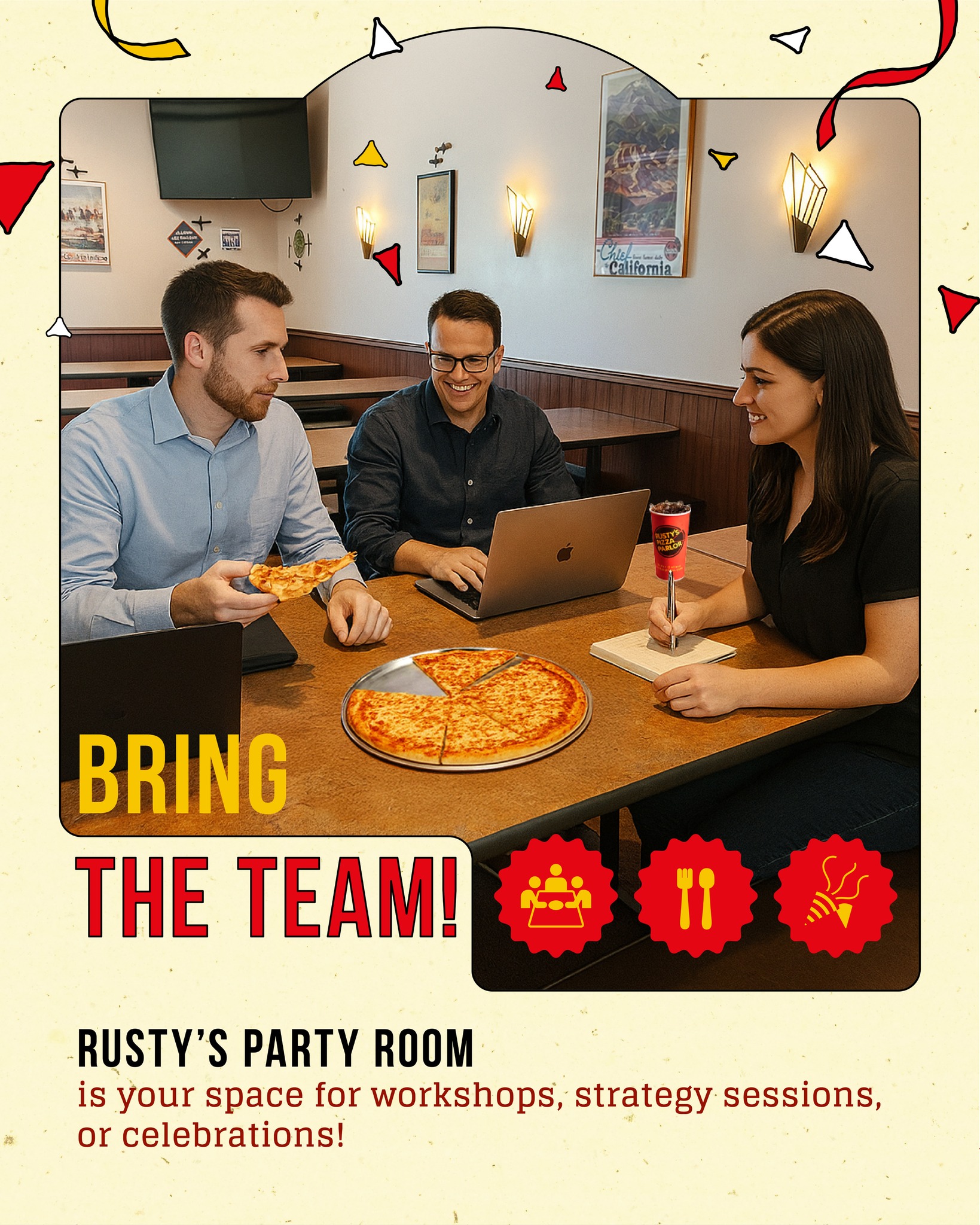 Rusty's Delivers to the Beach Ad