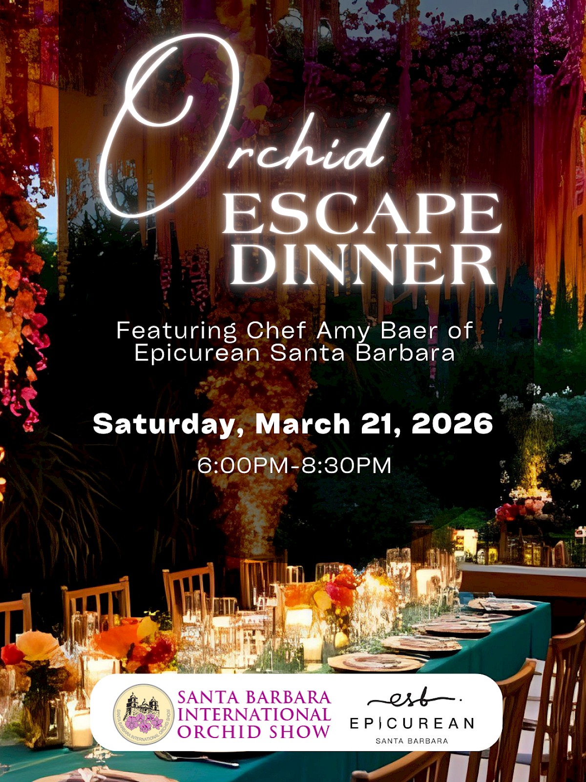 Orchid Escape Dinner