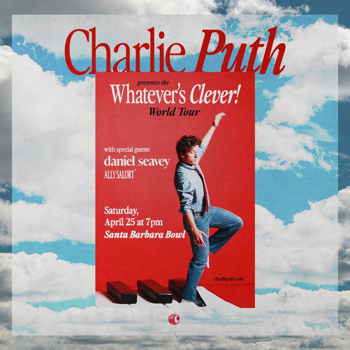 Charlie Puth Whatever's Clever World Tour